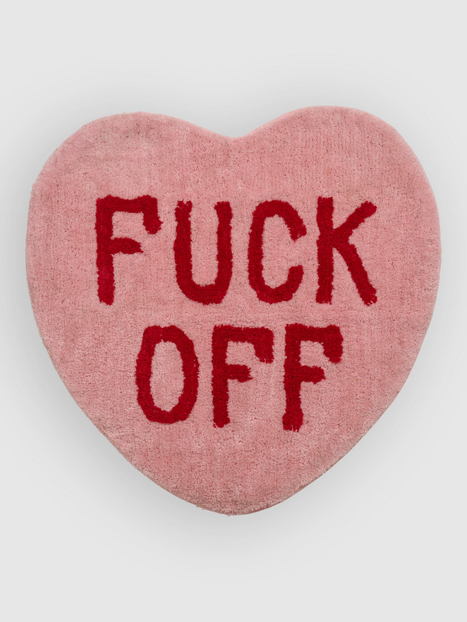bitten Fuck Off Heart Rug