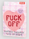 bitten Huggable Fuck Off Heart Pillow