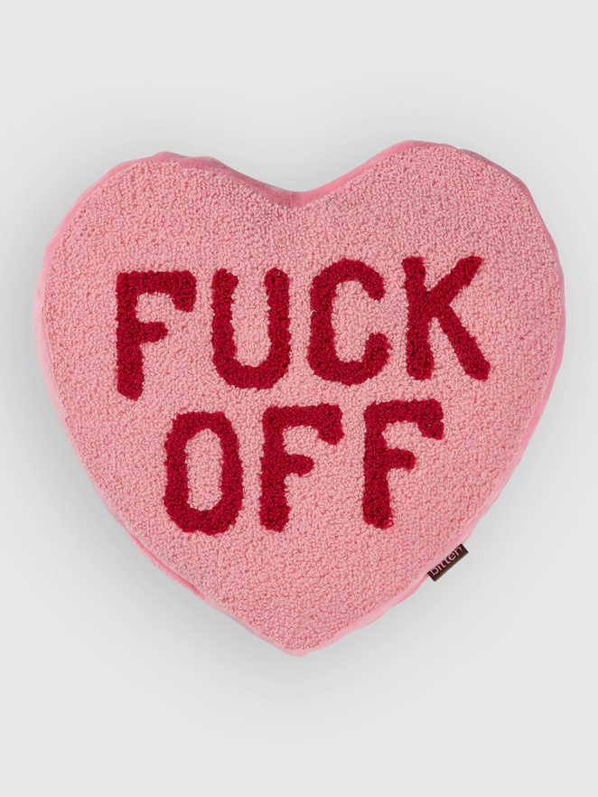 bitten Huggable Fuck Off Heart Pillow
