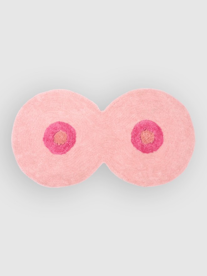bitten Pink Boob Rug