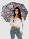 Von Dutch Jax Black Printed Umbrella