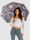 Von Dutch Jax Black Printed Umbrella
