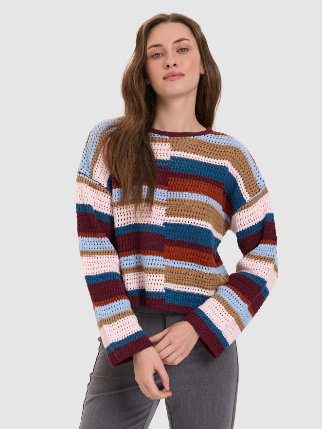 24 Colours Striped Knitted Strickpullover