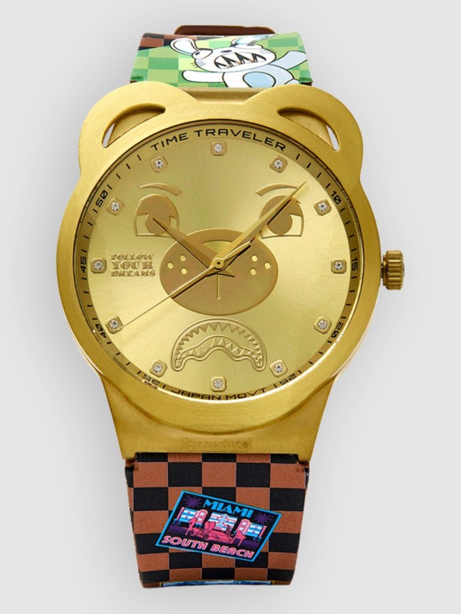 Sprayground Gold Global Mogul Watch