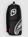 Sprayground Black And White Drip Check Shark Backpack