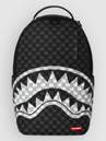 Sprayground Black And White Drip Check Shark Backpack