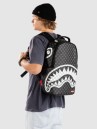 Sprayground Black And White Drip Check Shark Backpack