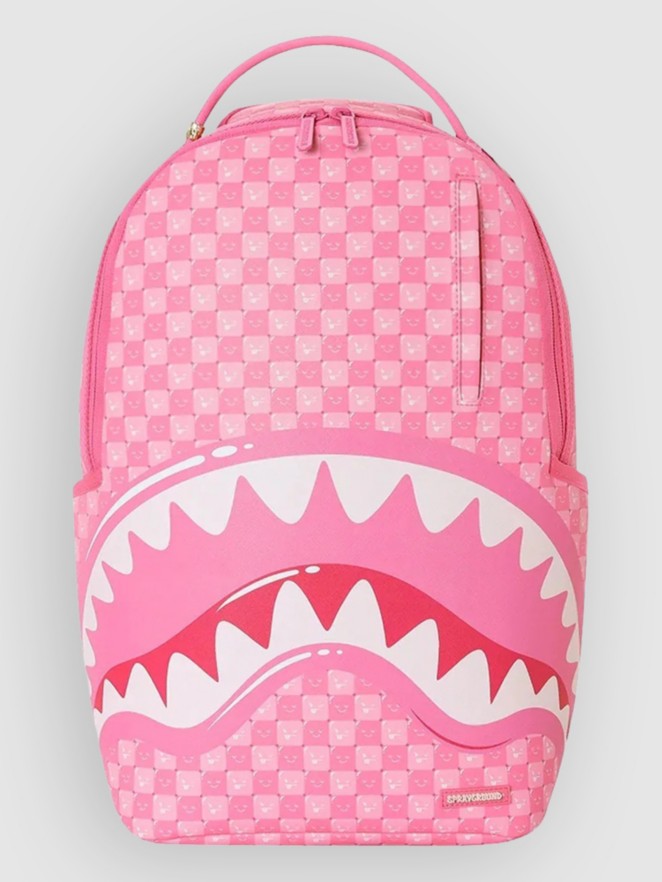 Sprayground Pink New Check Faces Backpack