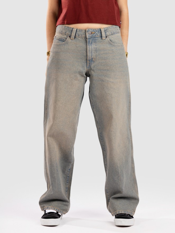 Dickies Leesburg Mid Waist Baggy Straight Kavbojke