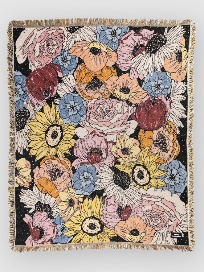 Blue Tomato Tapestry Decke