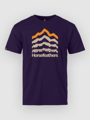 Horsefeathers Landform T-Shirt Blauw