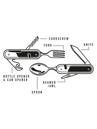 Gentlemen's Hardware Camping Wood Cutlery Tool