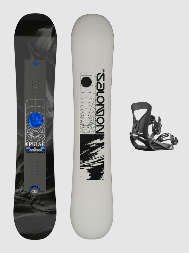Salomon Pulse+Pact M black 2027 Snowboard Set