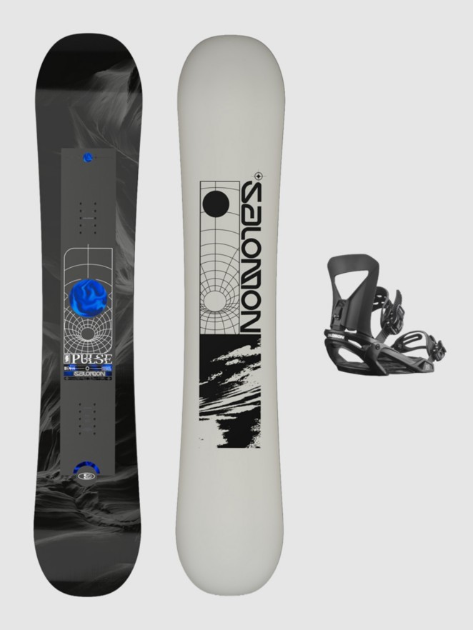 Salomon Pulse+Pact M black 2027 Snowboard Set