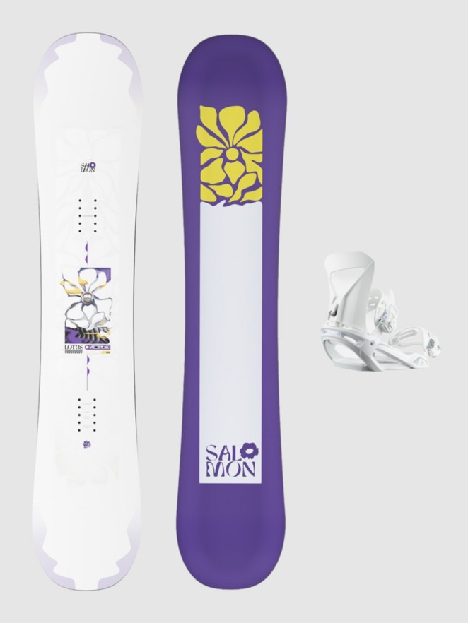 Salomon Lotus+Spell M White  2027 Lumilautapaketti
