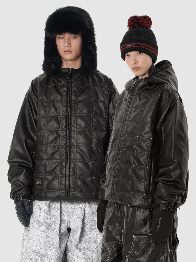Dimito Stud Faux Leather Hd Jacket