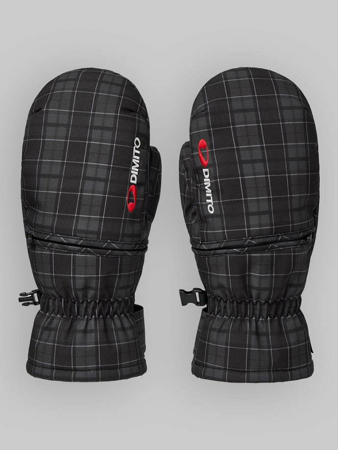 Dimito Checker Easy Open Mittens