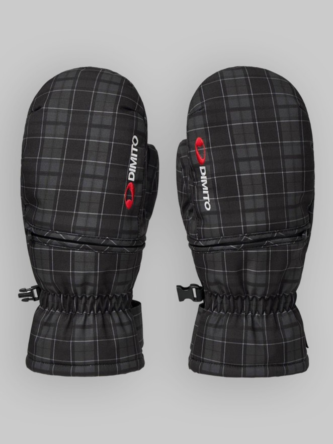 Dimito Checker Easy Open Mittens