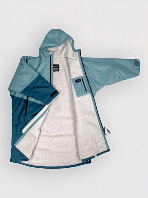 Dryrobe Advance Long Sleeve Surf Poncho blue light grey