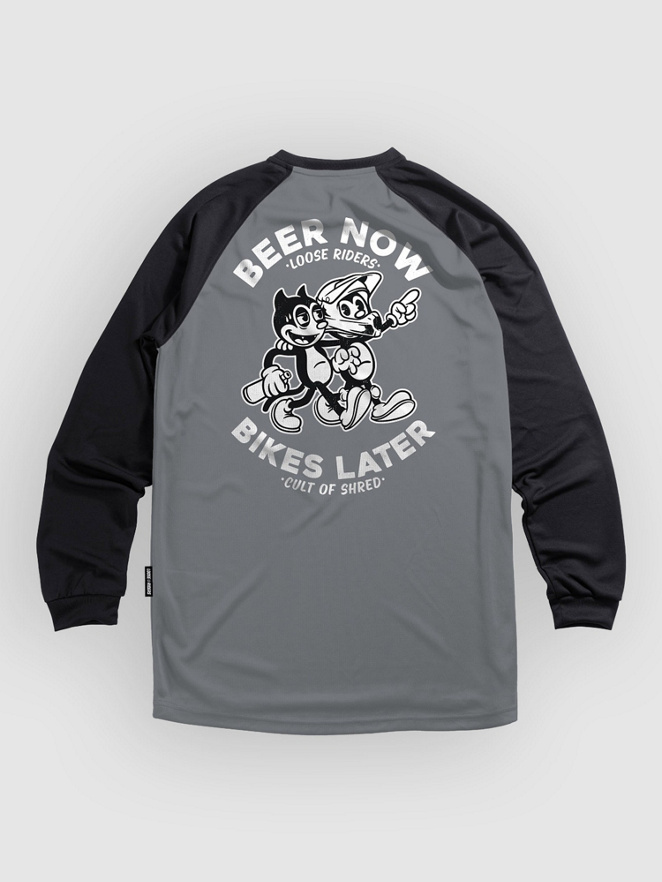Loose Riders Beer Now Bikes Later Long Sleeve Jersey