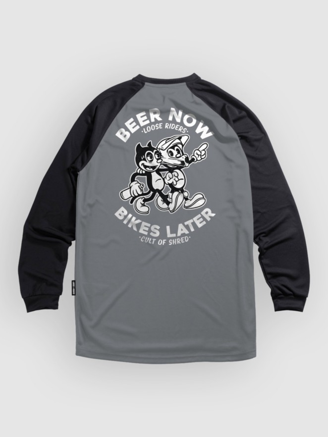 Loose Riders Beer Now Bikes Later Long Sleeve Jersey