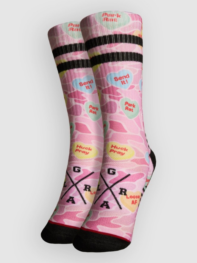 Loose Riders Candy Hearts Socks