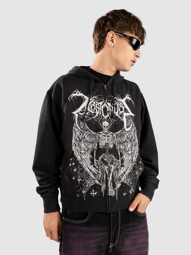 A Lost Cause Fallen Angel Boxy Zip Hoodie