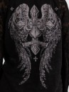 Affliction Simulation Lace Up Sweat à capuche Zip Sweat à capuche