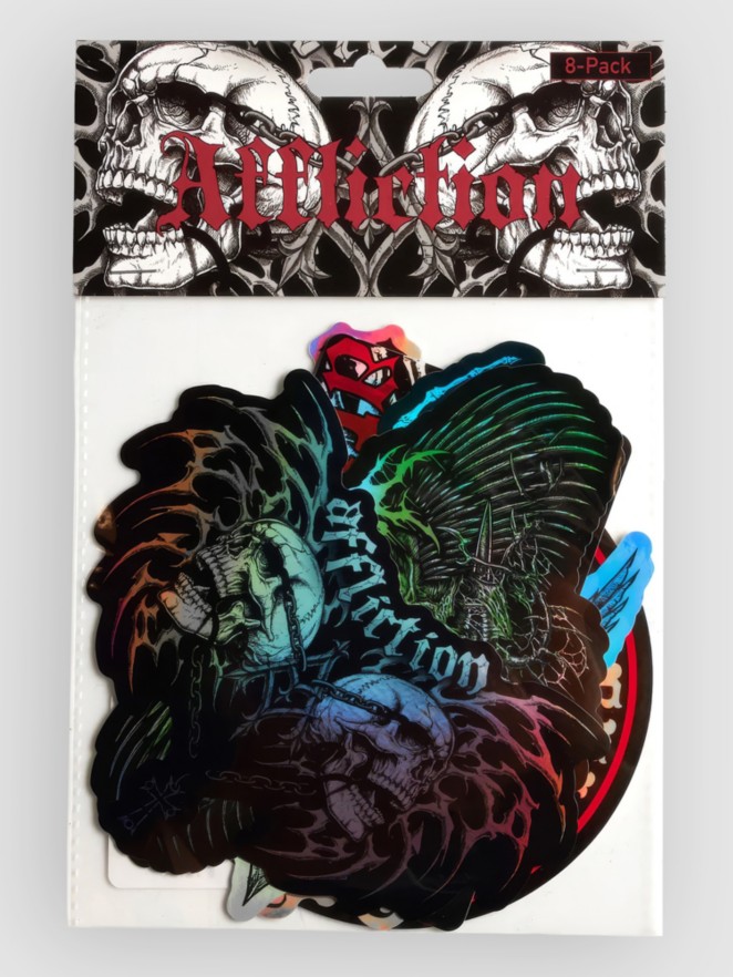Affliction Collapse Metallic Sticker Pack