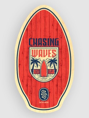 Skim One Wood Chasing Waves 90 X 51 Bodyboard Rood