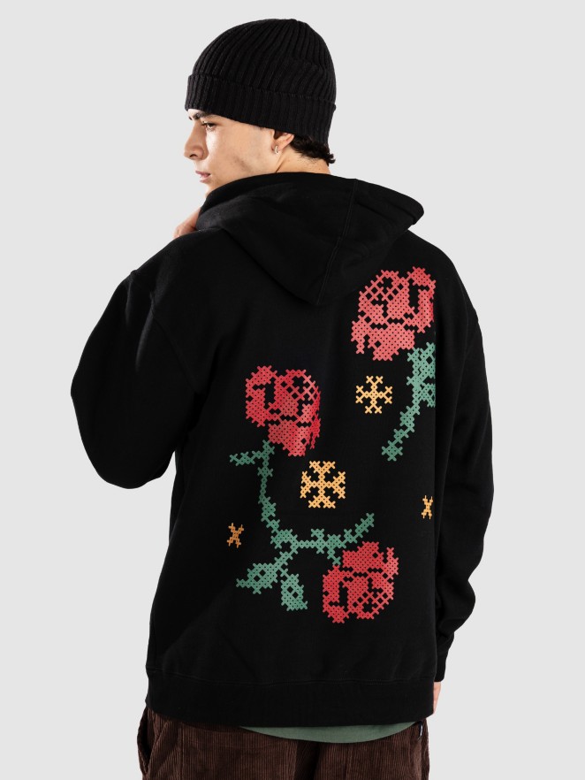 Monet Skateboards Cross Stitch Collage Hoodie