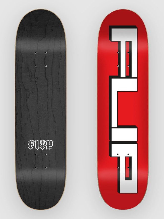 Flip Squared Logo Red 8.0″X31.50″ Planche de skate