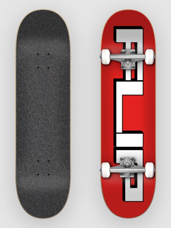Flip Square Logo Red 8.0″X31.85″ Skateboard complet