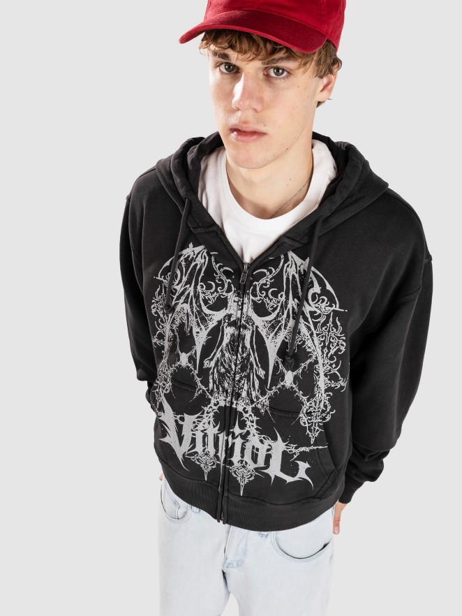 Vitriol Evil King Boxy Zip Hoodie