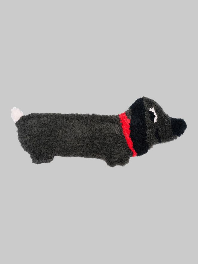 bitten Fluffy Suasage Dog Teppich
