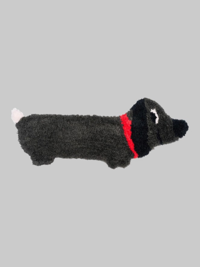 bitten Fluffy Suasage Dog Teppich