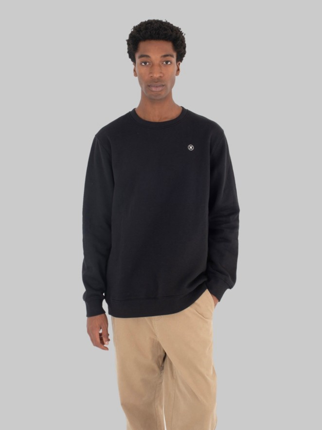 Hurley Fleece Top Printing Press Icon Crew Sweater
