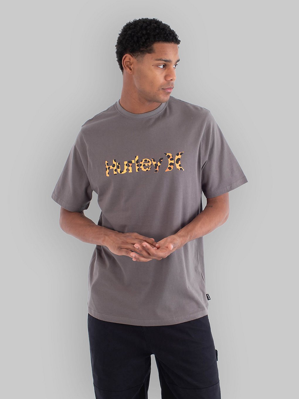 Hurley Printing Press Barcelos T-Shirt Grijs
