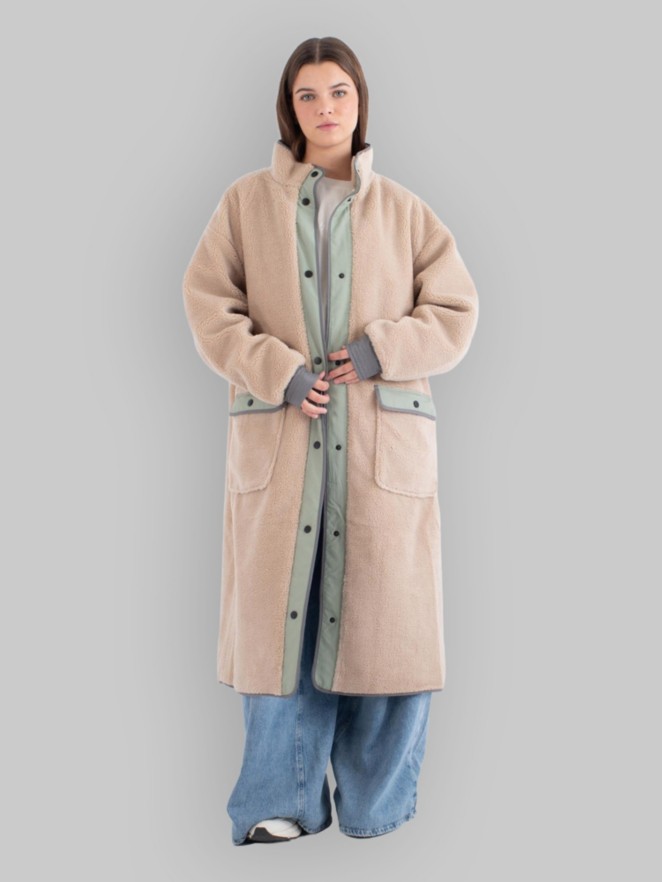 Hurley Long High Pile Comfort Button Jas