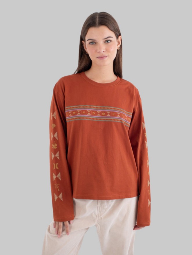 Hurley Regular Fit Creek Long Sleeve T-Shirt