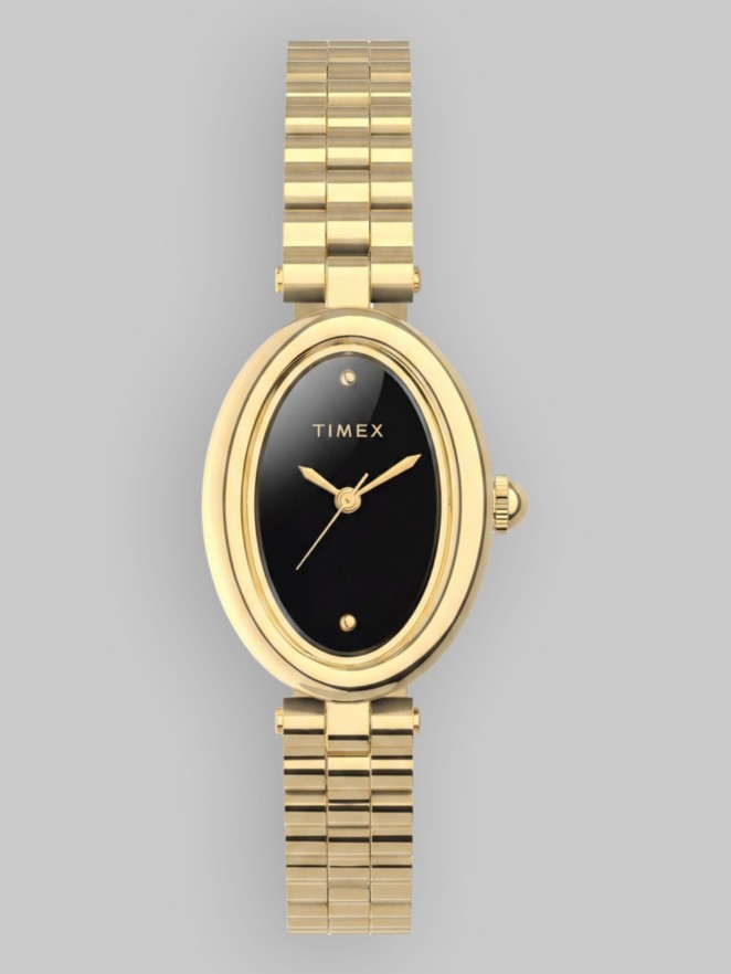 Timex Cavatina Luxe Gold-Tone Case&Bracelet Watch