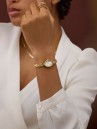 Timex Cavatina Gold Tone Case Bracelet Horloge