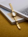 Timex Cavatina Gold Tone Case Bracelet Horloge