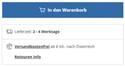 Lieferzeiten
