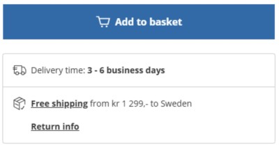 Delivery times