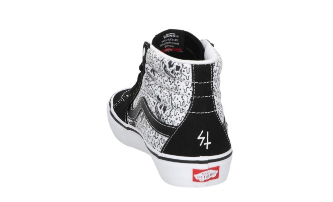 Vans X Sketchy Tank Sk8 Hi Pro Skate Shoes ID 530901 Blue Tomato