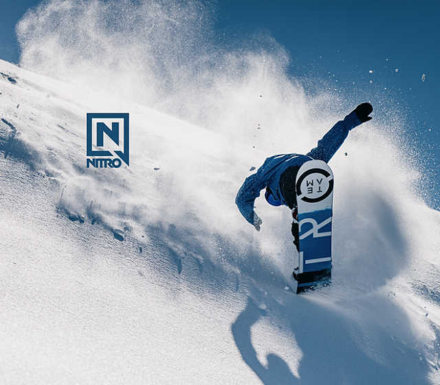 Nitro Zero Blue Bird Snowboardbindung 2019 gebraucht schwarz 
