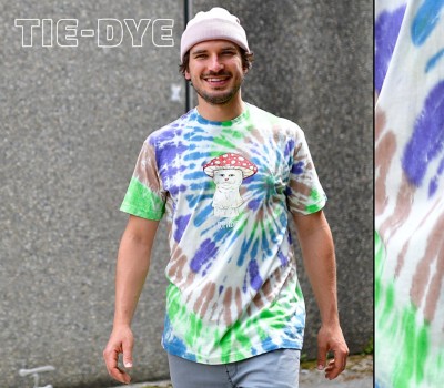 have a nice day skeleton tie dye sweatshirt