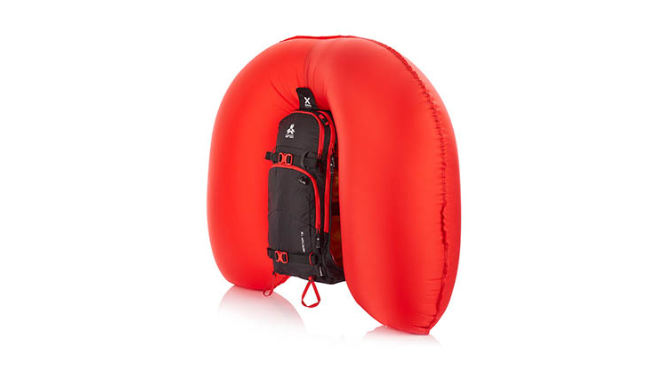 Inflated avalanche backpack by Arva