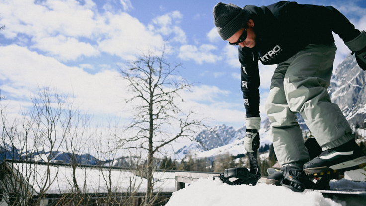 Dempe-sålene til en snowboard-støvel fra adidas